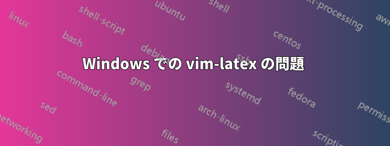 Windows での vim-latex の問題