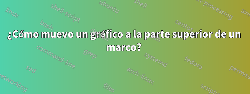 ¿Cómo muevo un gráfico a la parte superior de un marco?