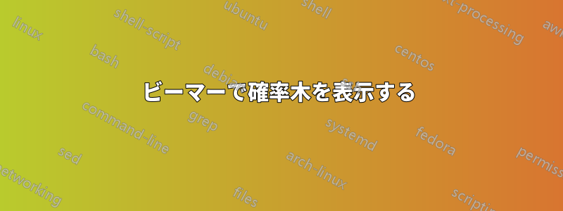 ビーマーで確率木を表示する