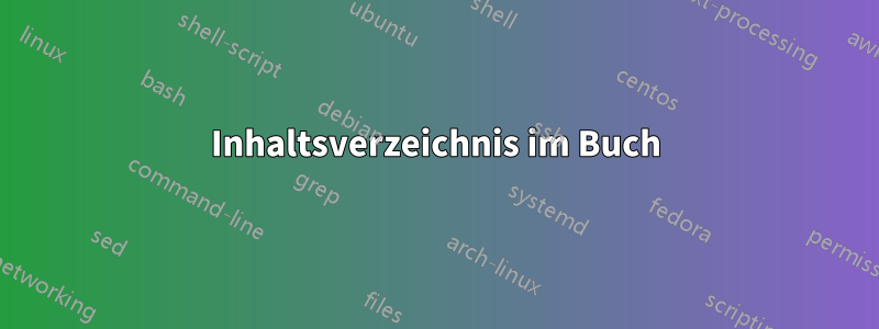 Inhaltsverzeichnis im Buch