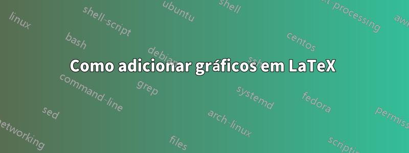 Como adicionar gráficos em LaTeX