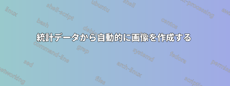 統計データから自動的に画像を作成する