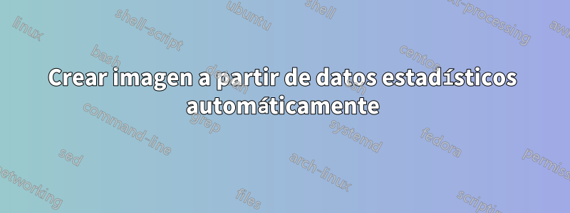 Crear imagen a partir de datos estadísticos automáticamente