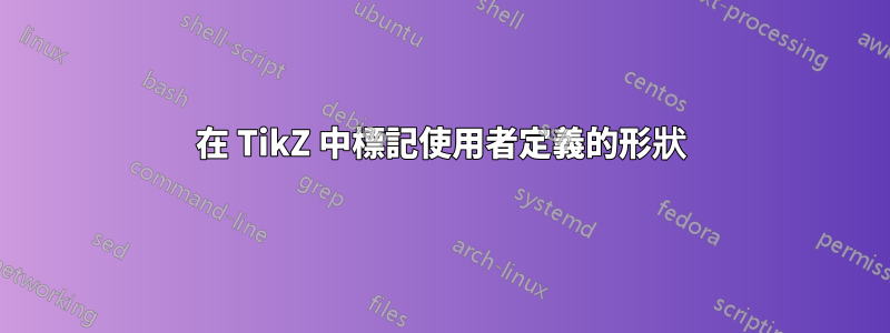 在 TikZ 中標記使用者定義的形狀