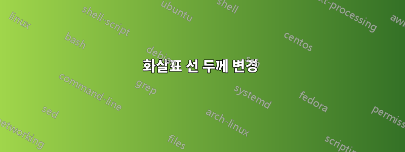 화살표 선 두께 변경