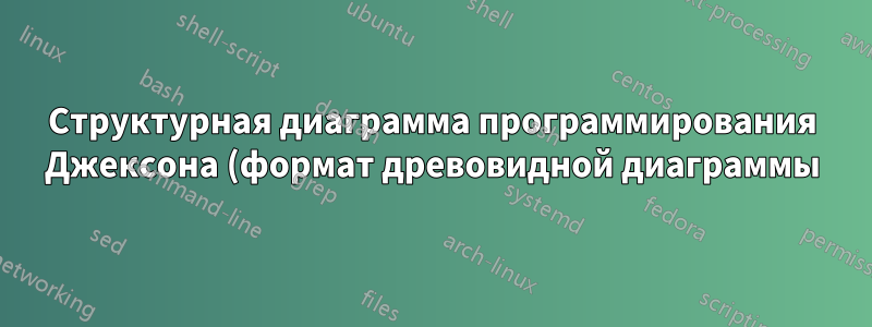 Структурная диаграмма программирования Джексона (формат древовидной диаграммы)