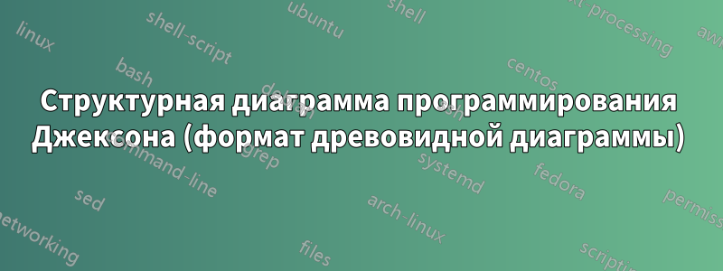 Структурная диаграмма программирования Джексона (формат древовидной диаграммы)