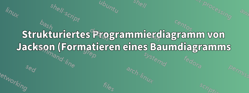 Strukturiertes Programmierdiagramm von Jackson (Formatieren eines Baumdiagramms)