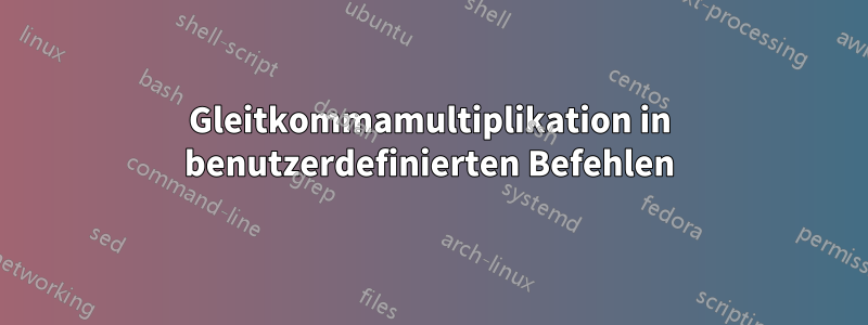 Gleitkommamultiplikation in benutzerdefinierten Befehlen