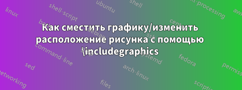 Как сместить графику/изменить расположение рисунка с помощью \includegraphics