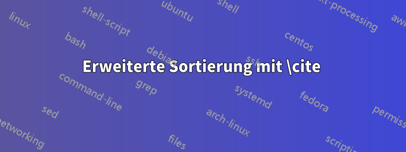 Erweiterte Sortierung mit \cite