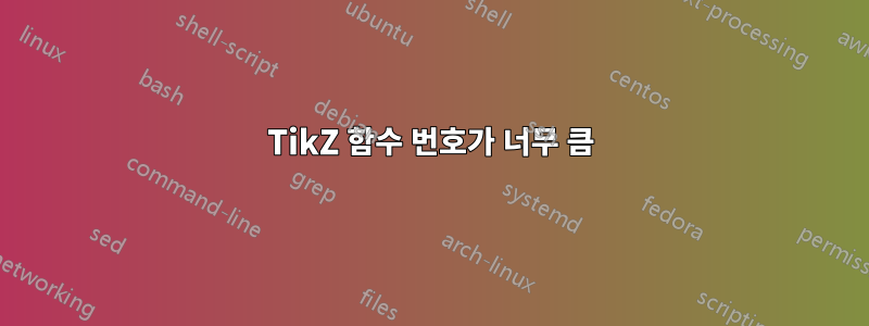 TikZ 함수 번호가 너무 큼