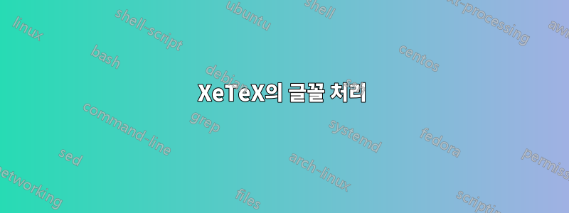 XeTeX의 글꼴 처리