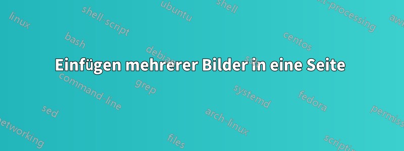 Einfügen mehrerer Bilder in eine Seite