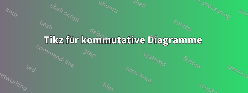 Tikz für kommutative Diagramme