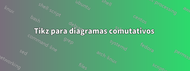 Tikz para diagramas comutativos