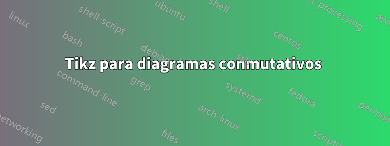 Tikz para diagramas conmutativos