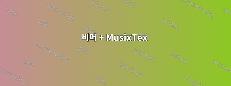 비머 + MusixTex