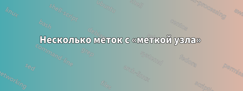 Несколько меток с «меткой узла»