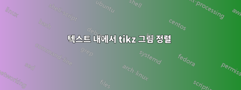 텍스트 내에서 tikz 그림 정렬