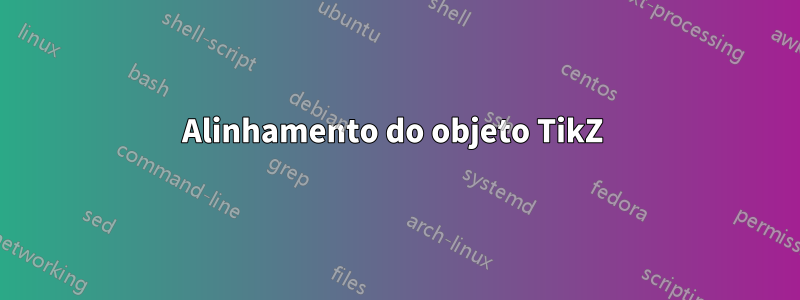 Alinhamento do objeto TikZ 