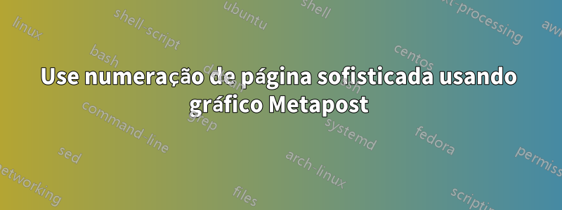 Use numeração de página sofisticada usando gráfico Metapost