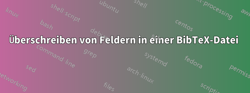 Überschreiben von Feldern in einer BibTeX-Datei