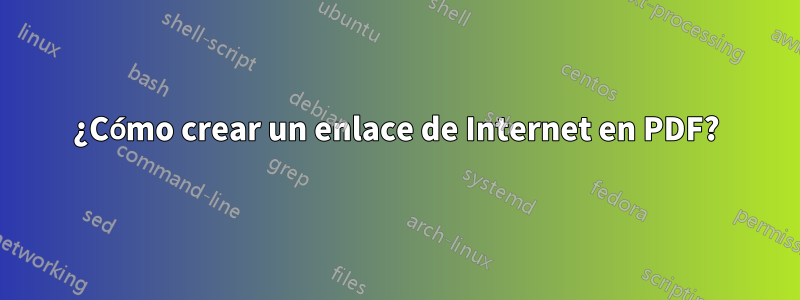 ¿Cómo crear un enlace de Internet en PDF?