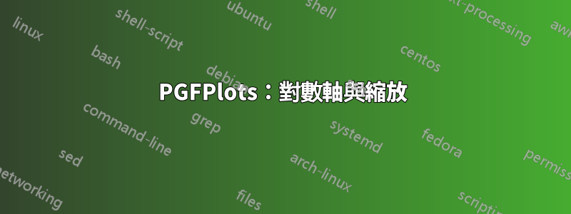 PGFPlots：對數軸與縮放