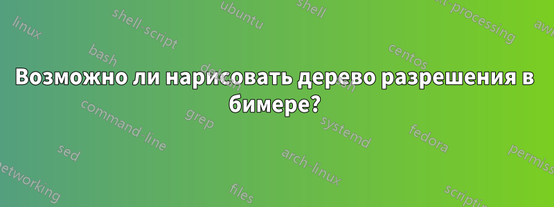 Возможно ли нарисовать дерево разрешения в бимере?