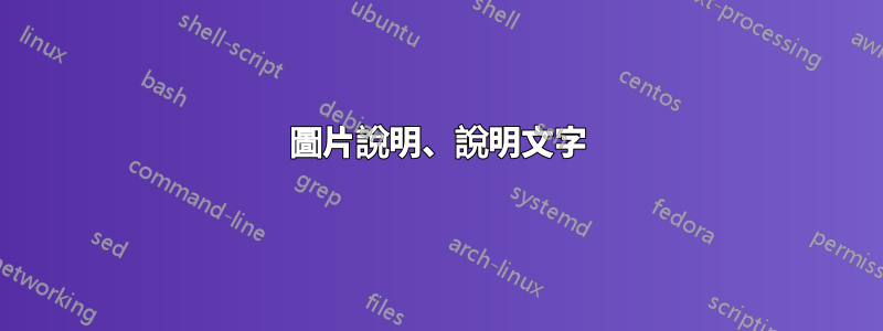 圖片說明、說明文字