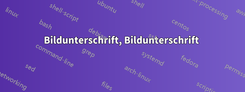 Bildunterschrift, Bildunterschrift