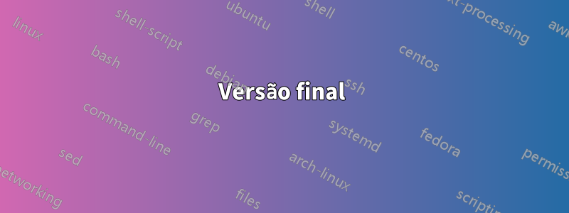 Versão final