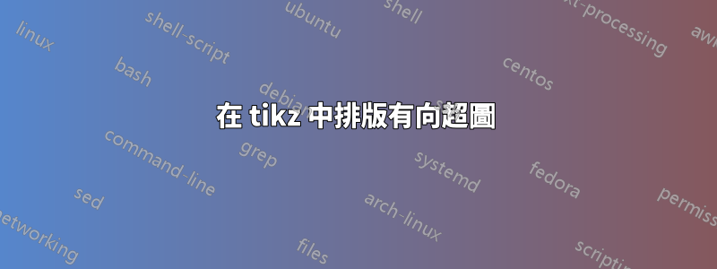 在 tikz 中排版有向超圖