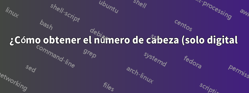 ¿Cómo obtener el número de cabeza (solo digital) en ConTeXt MKIV?