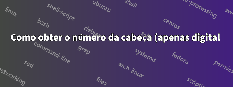 Como obter o número da cabeça (apenas digital) no ConTeXt MKIV?