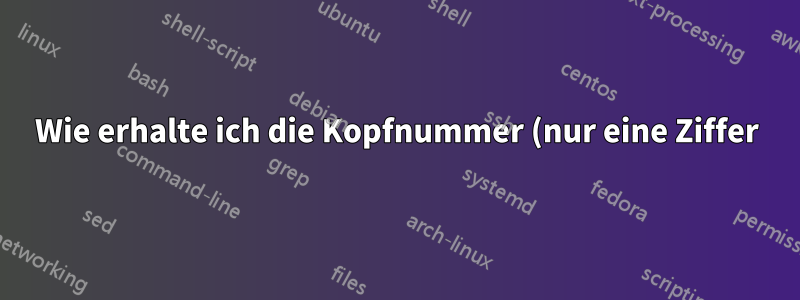 Wie erhalte ich die Kopfnummer (nur eine Ziffer) in ConTeXt MKIV?