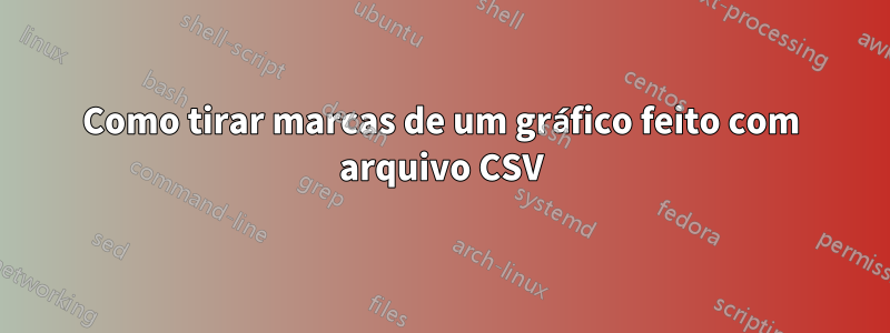 Como tirar marcas de um gráfico feito com arquivo CSV