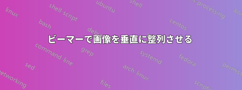 ビーマーで画像を垂直に整列させる