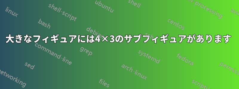 大きなフィギュアには4×3のサブフィギュアがあります