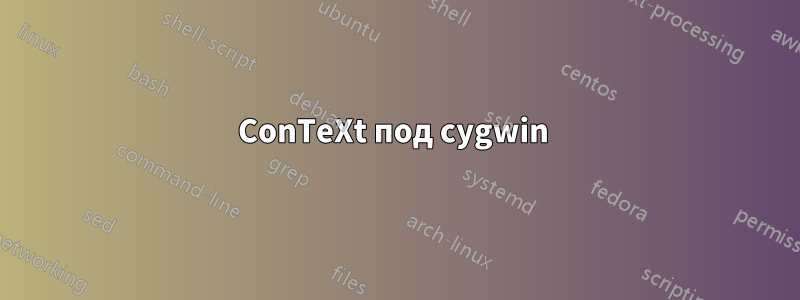 ConTeXt под cygwin 