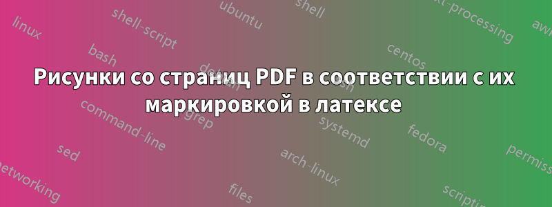 Рисунки со страниц PDF в соответствии с их маркировкой в ​​латексе