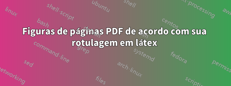 Figuras de páginas PDF de acordo com sua rotulagem em látex