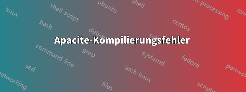 Apacite-Kompilierungsfehler