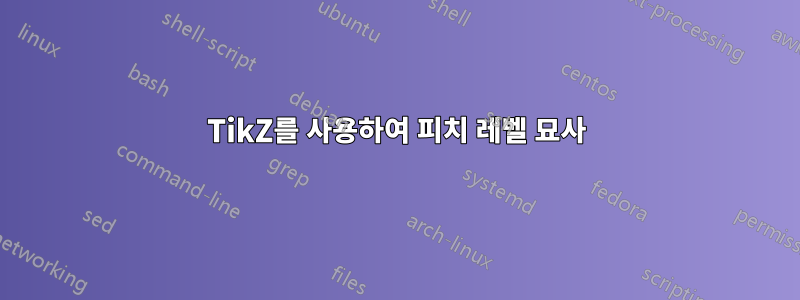 TikZ를 사용하여 피치 레벨 묘사