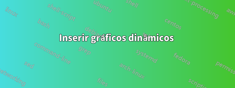 Inserir gráficos dinâmicos