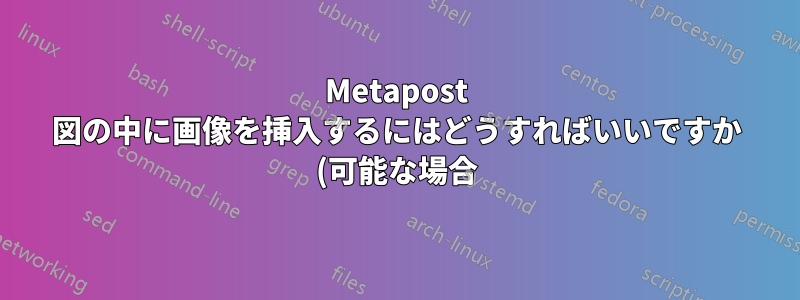 Metapost 図の中に画像を挿入するにはどうすればいいですか (可能な場合)? (プレーンな LaTeX 環境で)