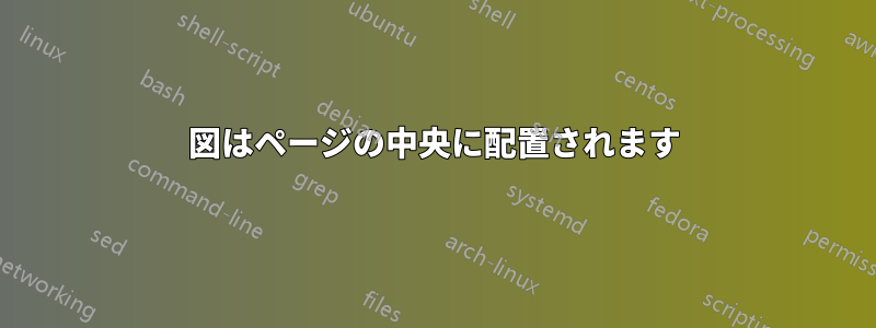 図はページの中央に配置されます