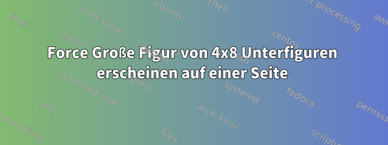 Force Große Figur von 4x8 Unterfiguren erscheinen auf einer Seite