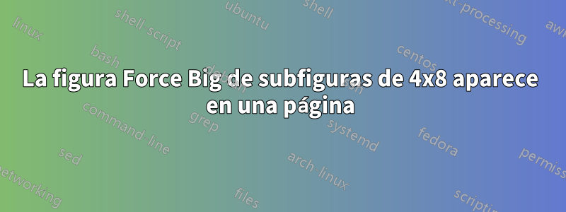 La figura Force Big de subfiguras de 4x8 aparece en una página